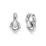 EDBLAD-Chunky Eternal Earrings Steel-Xειρουργικό ατσάλι