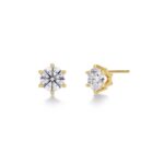 EDBLAD-Crown Studs L Gold-Επιχρυσωμένο χειρουργικό ατσάλι 14Κ
