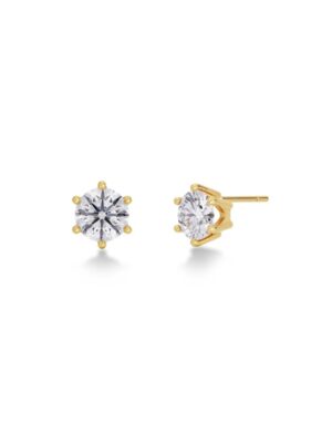 EDBLAD-Crown Studs L Gold-Επιχρυσωμένο χειρουργικό ατσάλι 14Κ