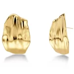 EDBLAD-Tidal Studs L Gold-Επιχρυσωμένο χειρουργικό ατσάλι 14k