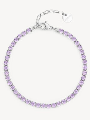 BROSWAY-Bραχιόλι DESIDERI μωβ -Χειρουργικό Ατσάλι