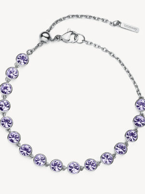 BROSWAY-Βραχιόλι SYMPHONIA μωβ-Χειρουργικό ατσάλι