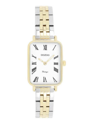 OOZOO-Γυναικείο ρολόι OOZOO Timepieces με χρυσό-ασημί μπρασελέ