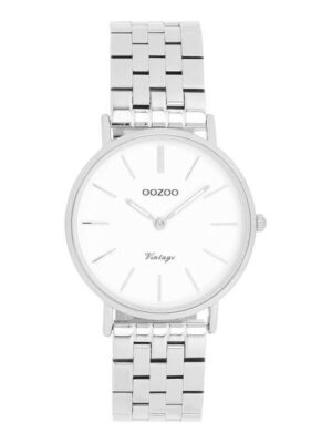 OOZOO-Γυναικείο ρολόι OOZOO Timepieces με ασημί μπρασελέ