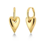 EDBLAD-Amore Hoops L Gold-Επιχρυσωμένο χειρουργικό ατσάλι 14Κ