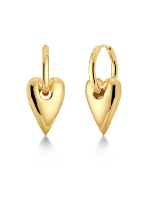 EDBLAD-Amore Hoops L Gold-Επιχρυσωμένο χειρουργικό ατσάλι 14Κ