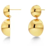 EDBLAD-Sphere Earrings L Gold-Χειρουργικό ατσάλι 14k