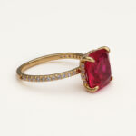LILY AND ROSE-Desiree ring - Garnet- Επιχρυσωμένος ορείχαλκος 18 καρατίων