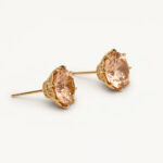 LILY AND ROSE-Elenora studs - Champagne (gold)- Oρείχαλκος επιχρυσωμένος 18 καρατίων