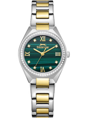 SLAZENGER-Γυναικείο Ρολόι με Χρυσό Μεταλλικό Μπρασελέ - Ατσάλι