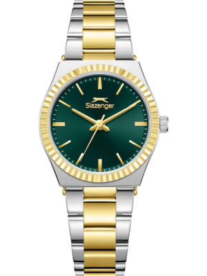 SLAZENGER-Γυναικείο Ρολόι με Χρυσό Μεταλλικό Μπρασελέ - Ατσάλι