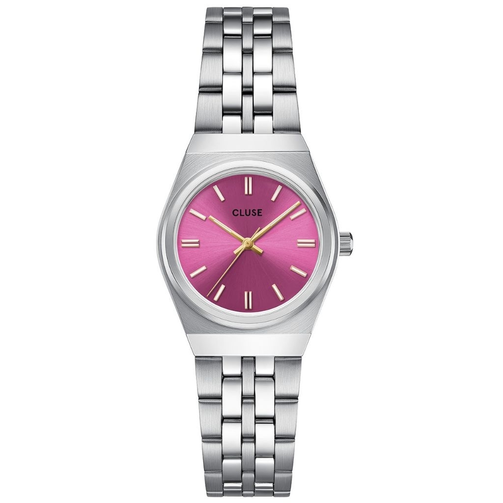 CLUSE-Mini Γυναικείο Ρολόι Μπαταρίας με Ασημί Μεταλλικό Μπρασελέ
