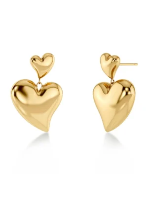 EDBLAD-Amorina Earrings Gold-Χειρουργικό ατσάλι 14k