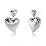 EDBLAD-Amorina Earrings Steel-Χειρουργικό ατσάλι