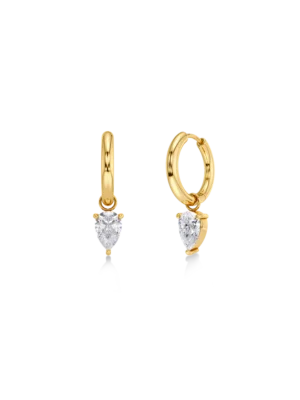 EDBLAD-Arrow Hoops L GOLD-Χειρουργικό ατσάλι 14Κ
