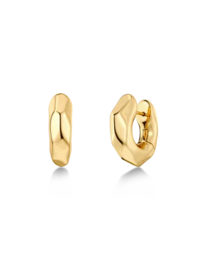 EDBLAD-Crystalite hoops L Gold-Xειρουργικό ατσάλι 14Κ