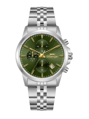Ρολόι SLAZENGER Dual Time Silver Stainless Steel Bracelet