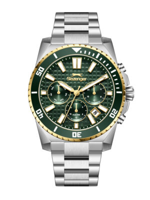 Ρολόι SLAZENGER Dual Time Silver Stainless Steel Bracelet